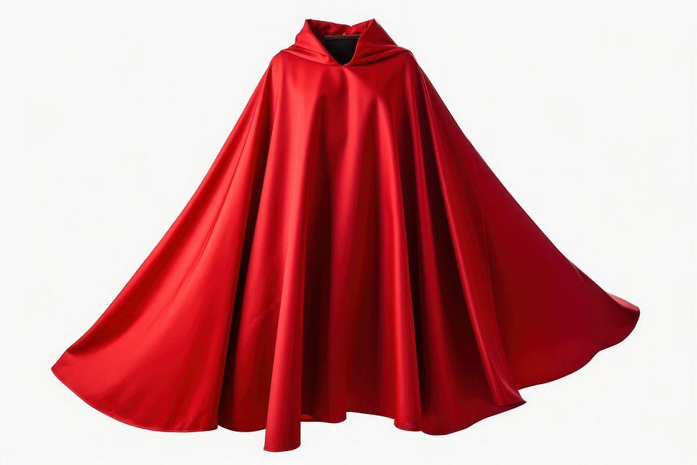 Suoerhero red cape fashion dress gown. AI generated Image by rawpixel.