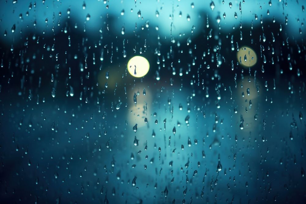  Rain backgrounds nature night. AI generated Image by rawpixel.