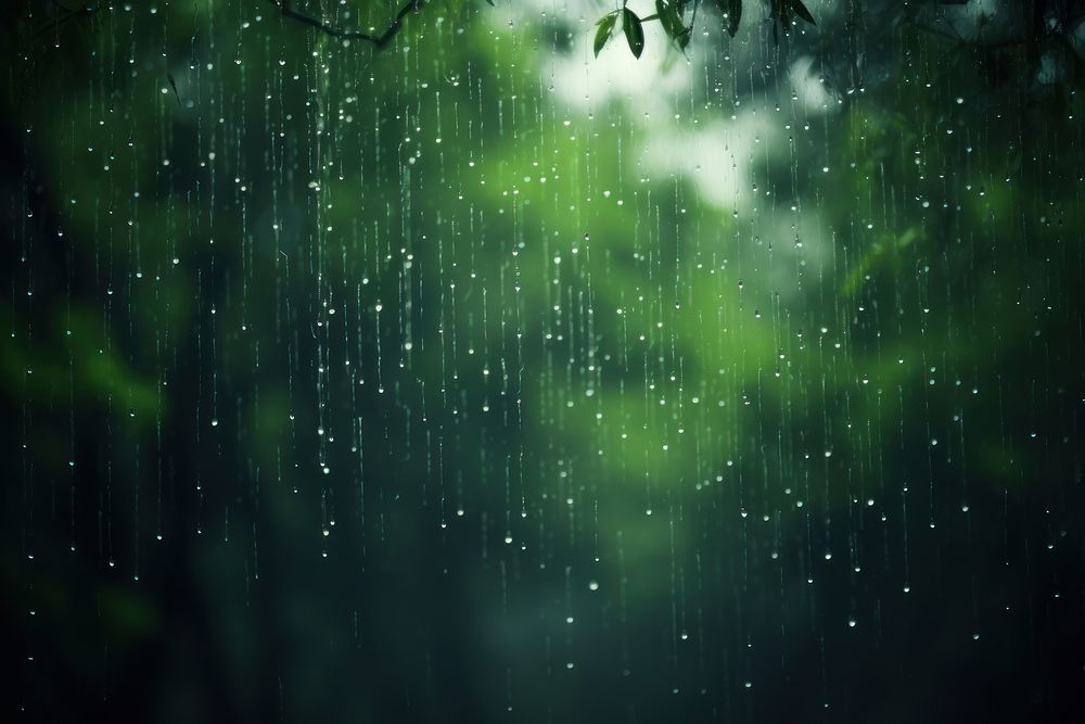  Rain backgrounds outdoors nature. AI generated Image by rawpixel.