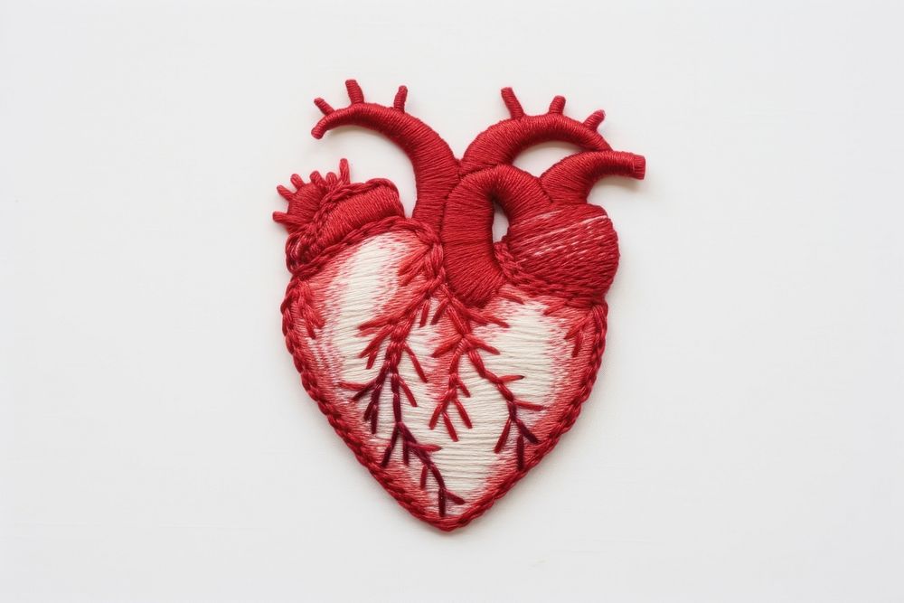 Heart in embroidery style antioxidant creativity preserves.