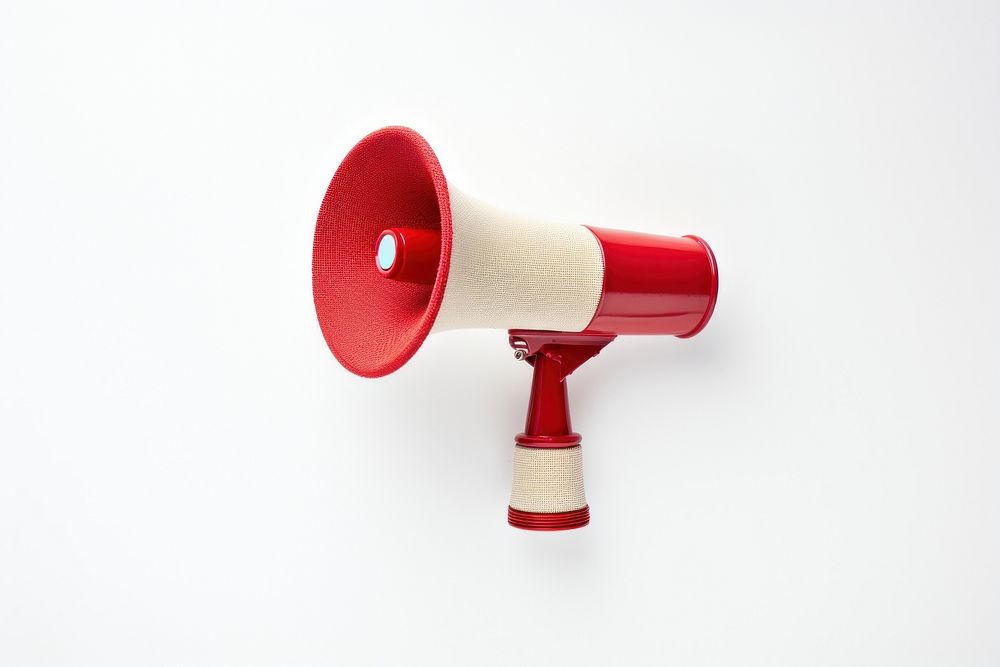 Megaphone in embroidery style electronics appliance lighting.