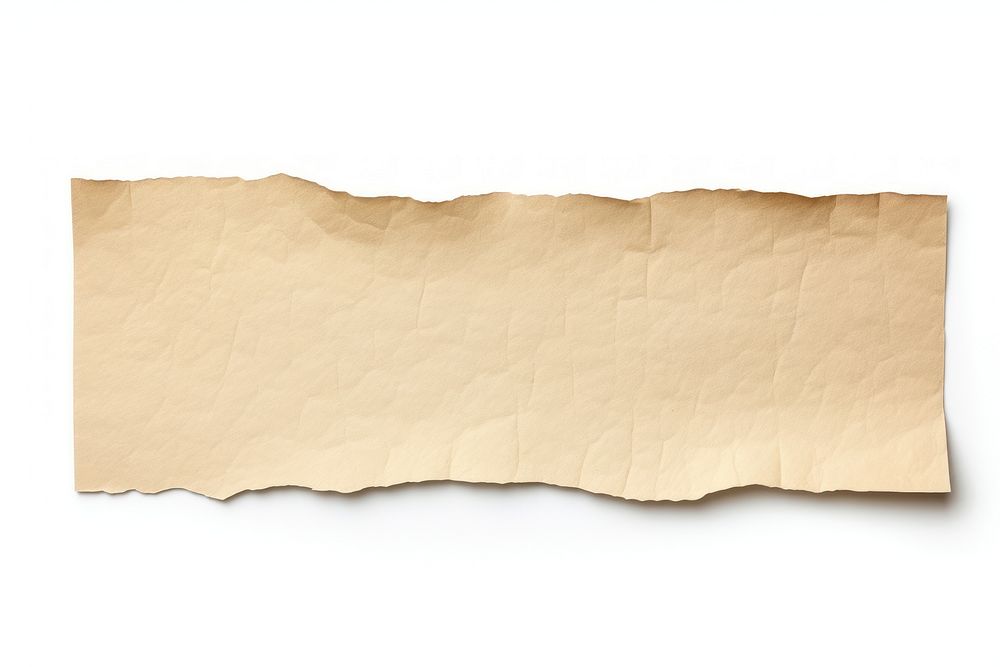 Beige color paper adhesive strip backgrounds rough white background. AI generated Image by rawpixel.