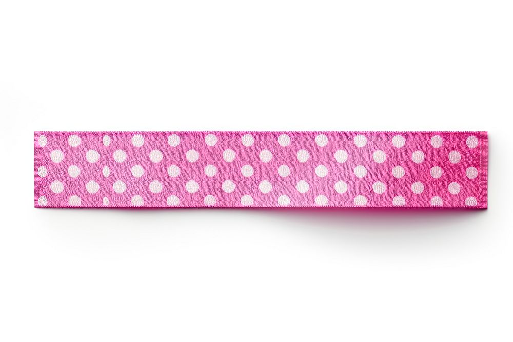 Polka dots pattern adhesive strip white background accessories rectangle. AI generated Image by rawpixel.