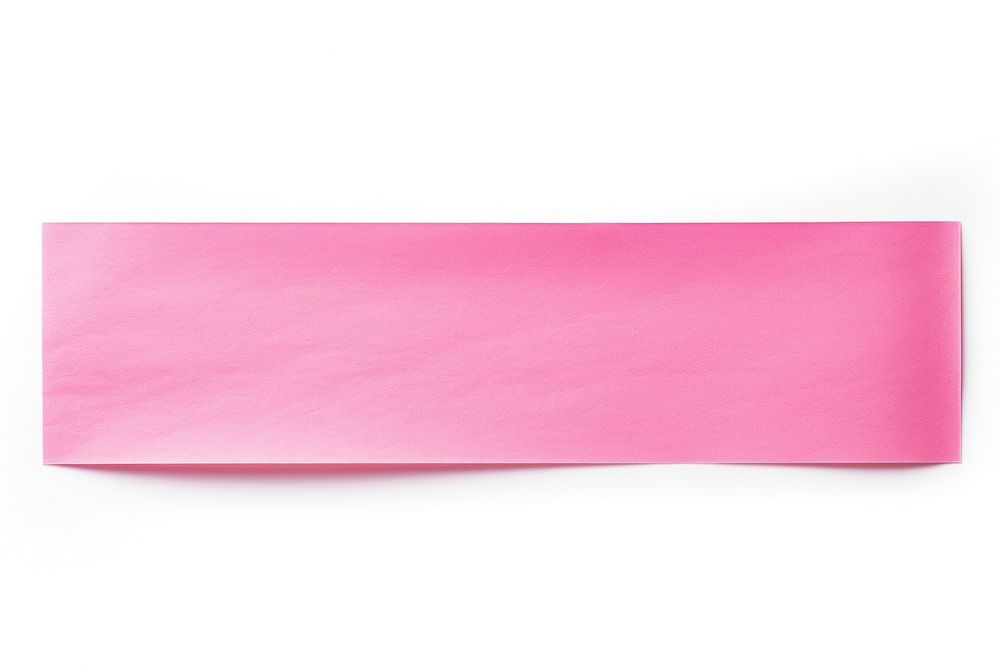 Pink gradient color paper adhesive strip white background accessories simplicity. AI generated Image by rawpixel.