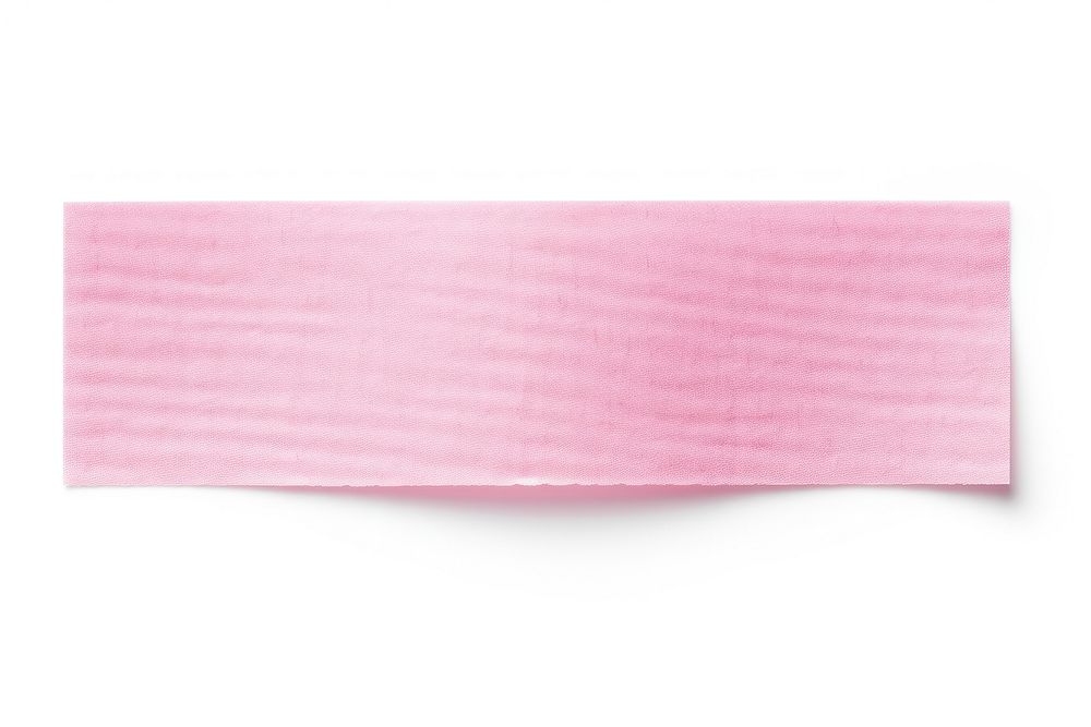 Pink paper adhesive strip backgrounds white background accessories. AI generated Image by rawpixel.
