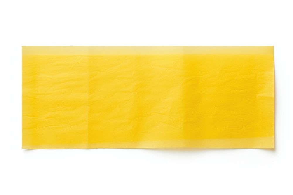 Yellow color translucent paper adhesive strip white background simplicity blackboard. AI generated Image by rawpixel.