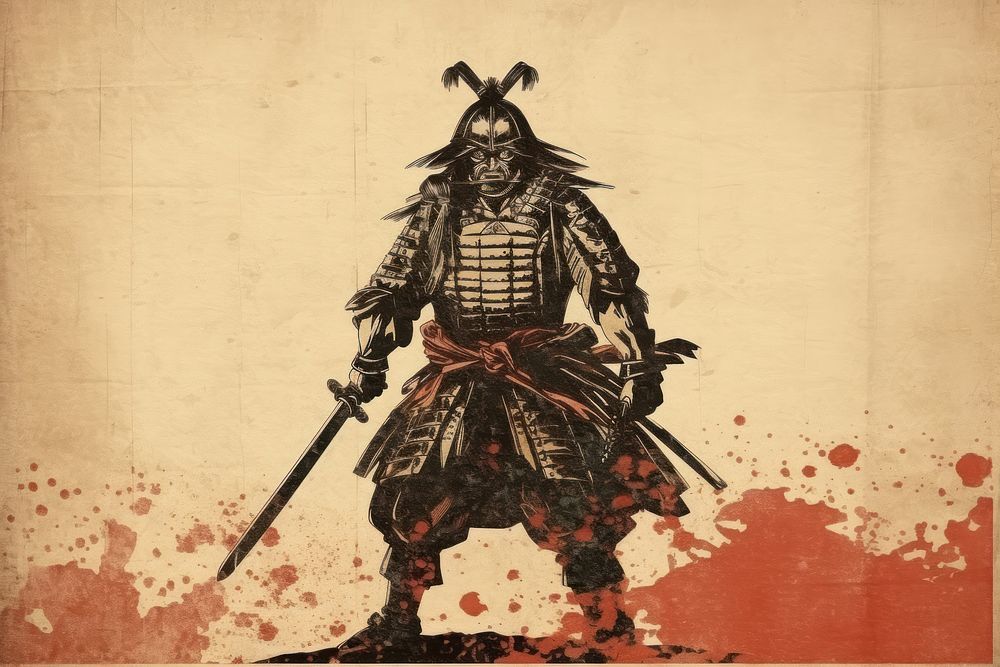 Samurai representation architecture portrait.