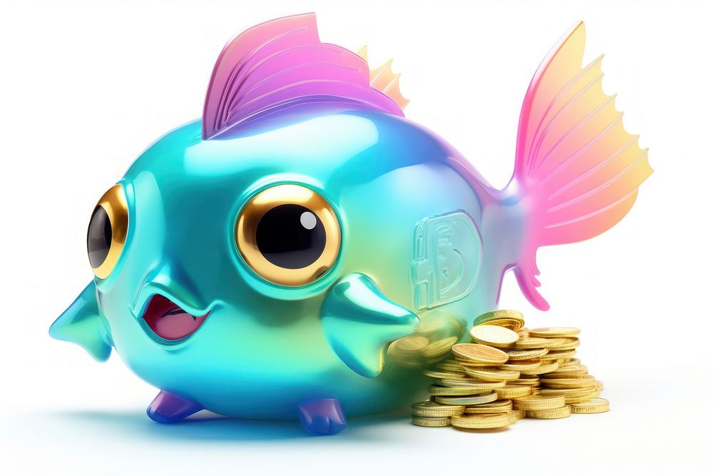 Cute business animal fish representation.