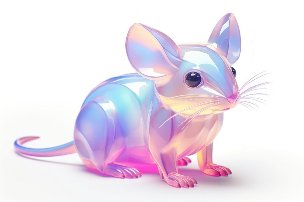 Cute mouse animal mammal white background.
