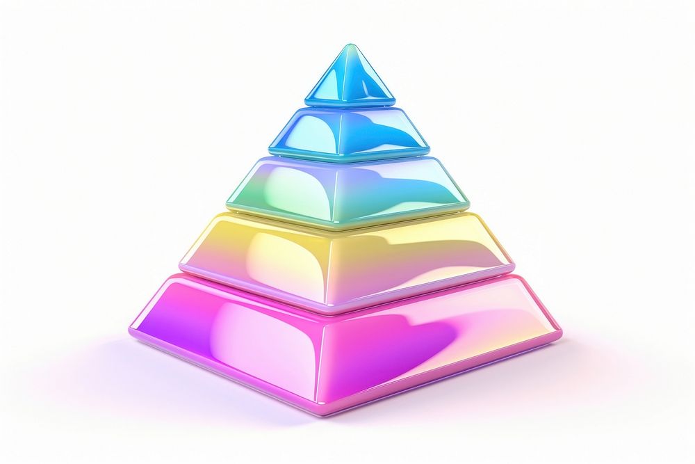 Cute pyramid white background technology triangle.
