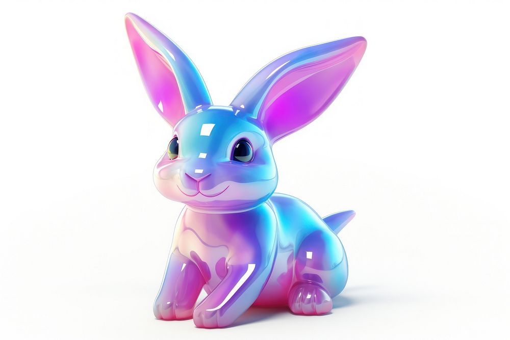Cute rabbit figurine animal mammal.