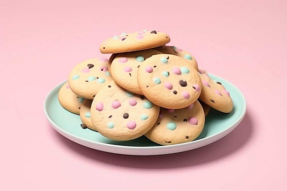 Cookies biscuit plate food.