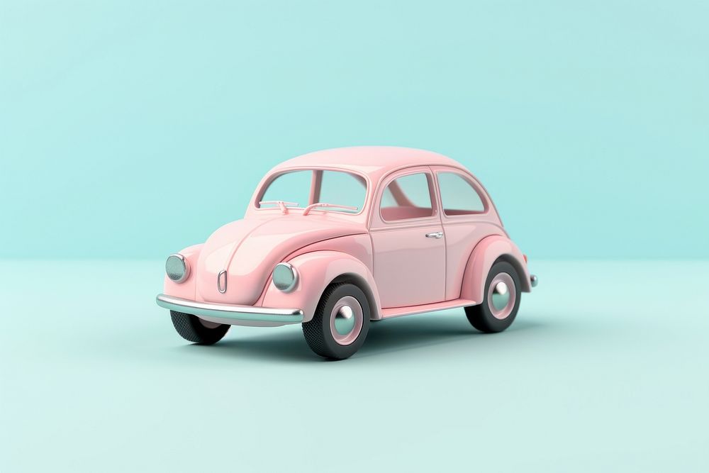 Cute small car toy vehicle wheel transportation.