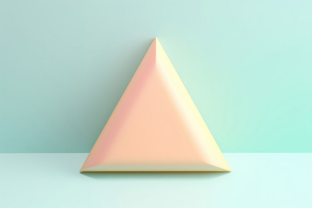 Triangle simplicity origami pyramid.