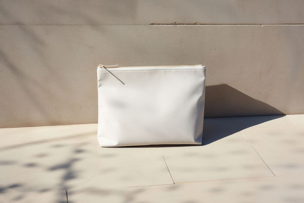 Pouch packaging  handbag white architecture.