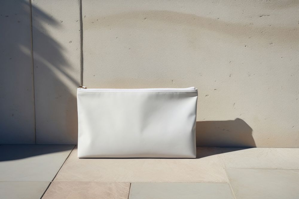 Pouch packaging  architecture handbag white.