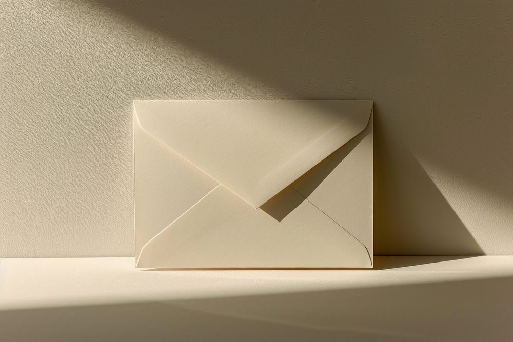 Envelope  lighting origami letter.