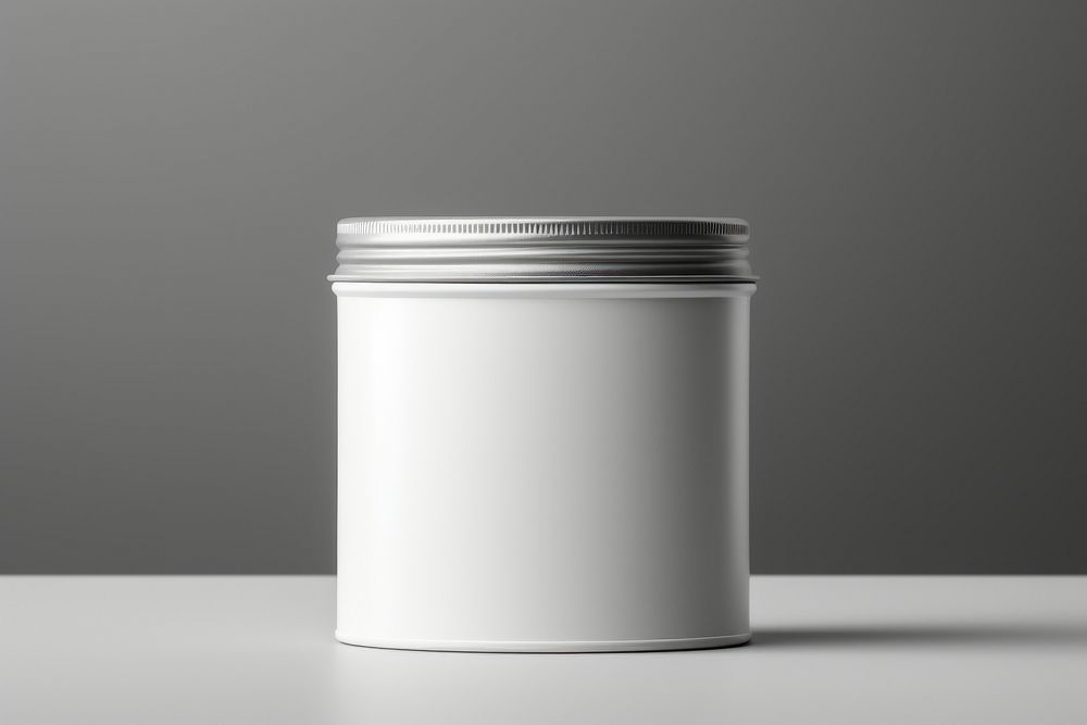 Foob container  cylinder lighting gray.