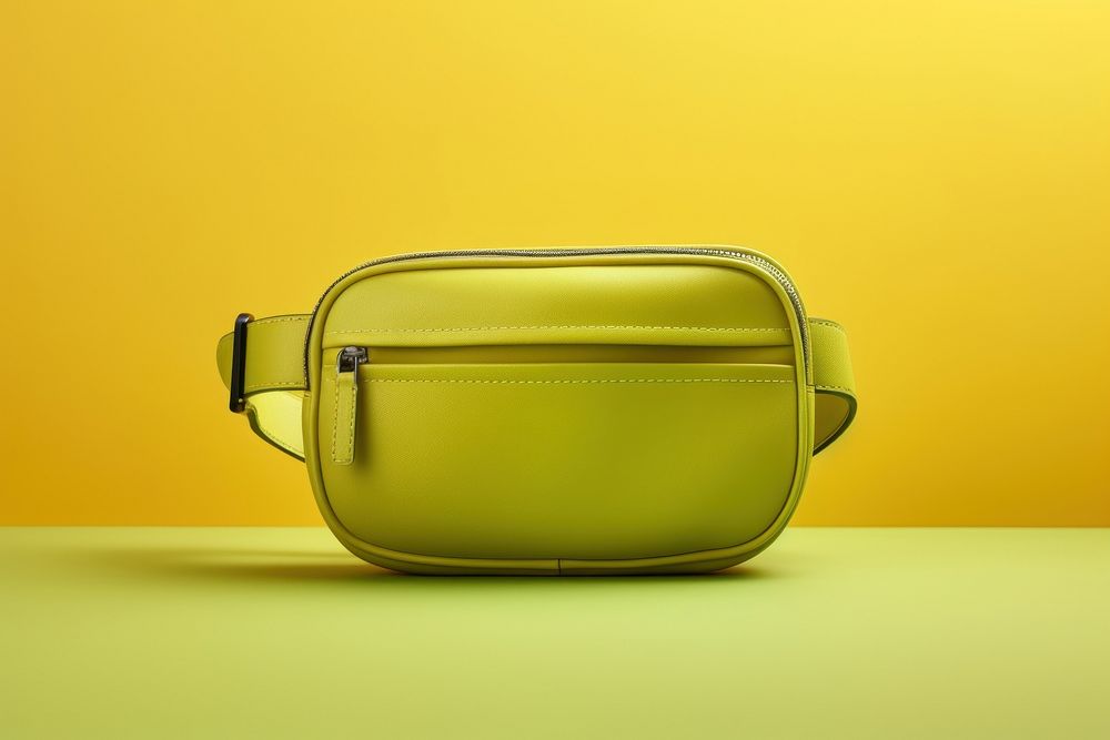 Pouche  handbag yellow green.