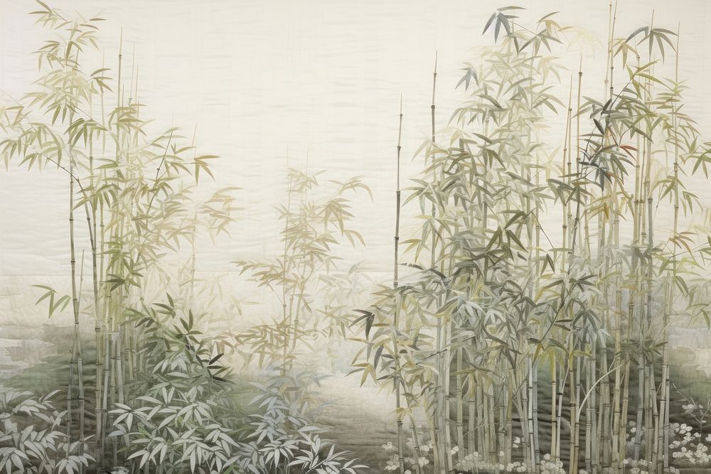 Bamboo grove landscape plant architecture.
