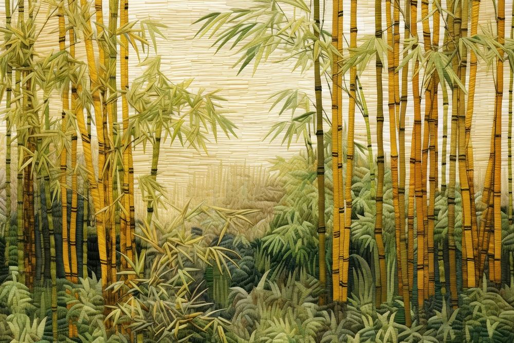 Bamboo grove vegetation plant land.