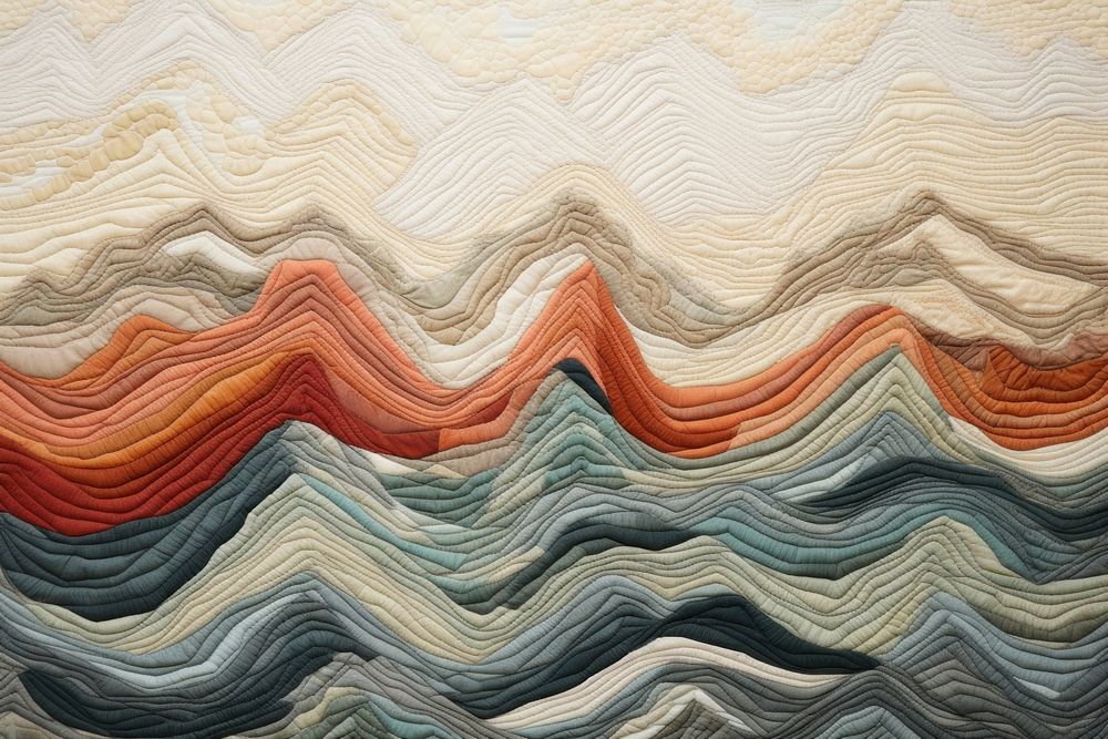 Zig zag pattern textile texture art.