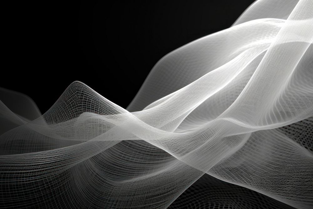 Abstract digital mesh black white backgrounds. AI generated Image by rawpixel.