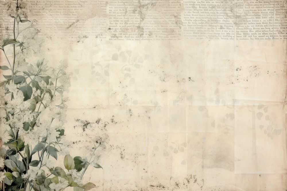 Ephemera style of pale leaf backgrounds paper wall.