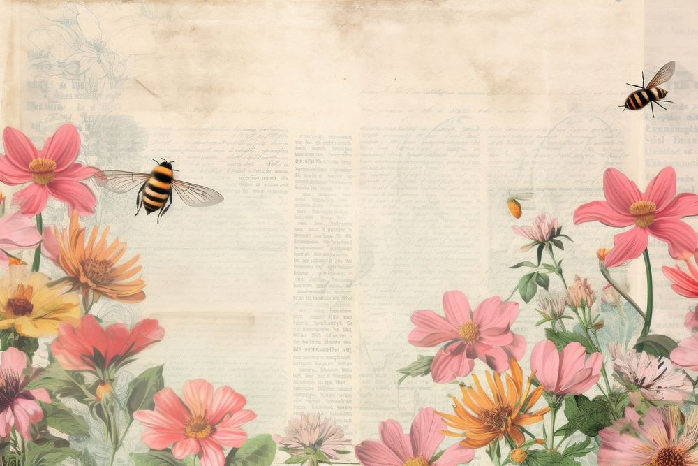 Bee backgrounds flower insect.