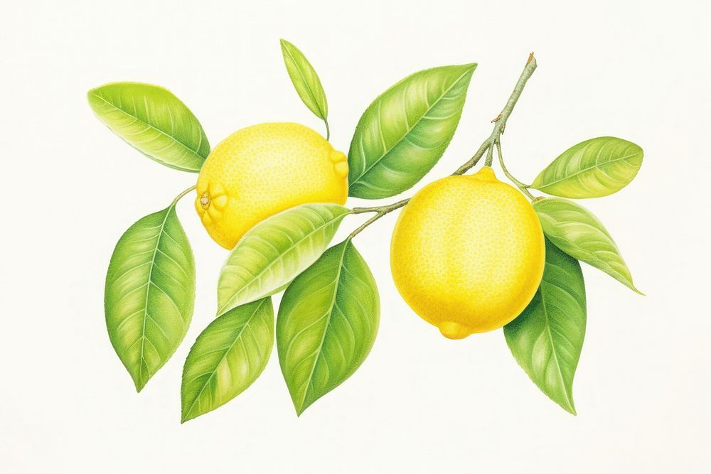 Lemon yellow fruit plant.