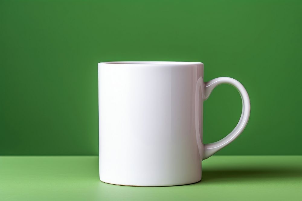 Mug green drink cup.