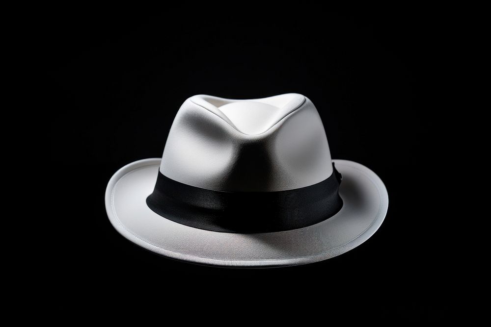 Hat  black black background protection.