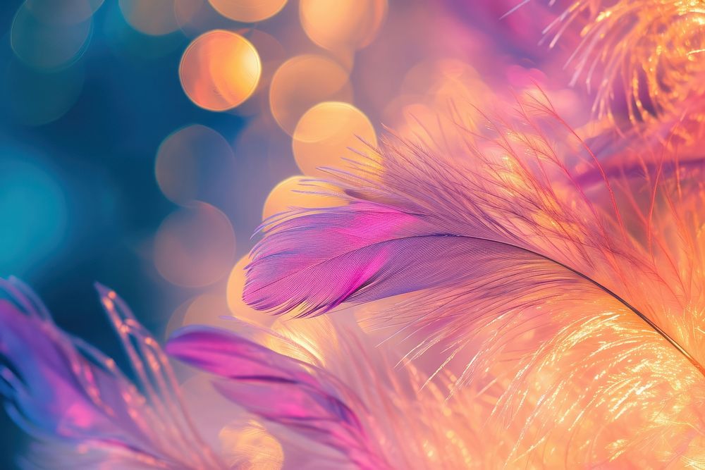 Feather pattern bokeh effect background backgrounds outdoors purple.