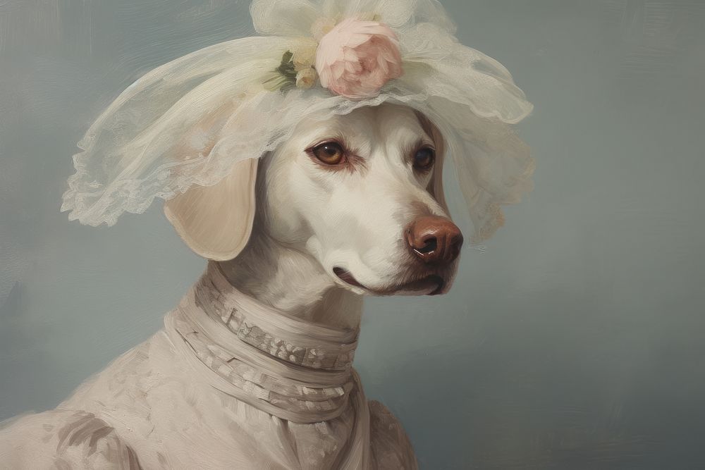 Dog portrait painting animal.