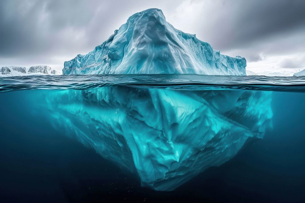 Iceberg And Underwater iceberg underwater | Free Photo - rawpixel