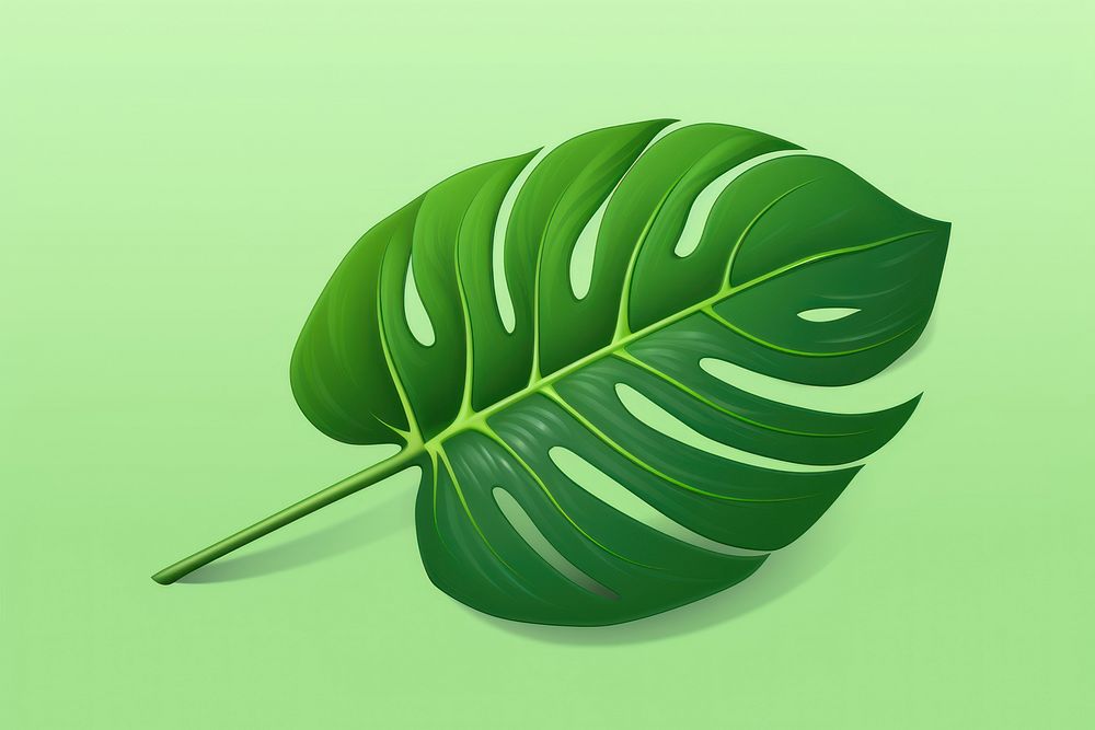 Tropical leaf plant green freshness.