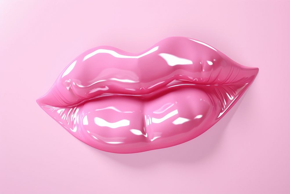 Lips with lipgloss lipstick cosmetics purple.