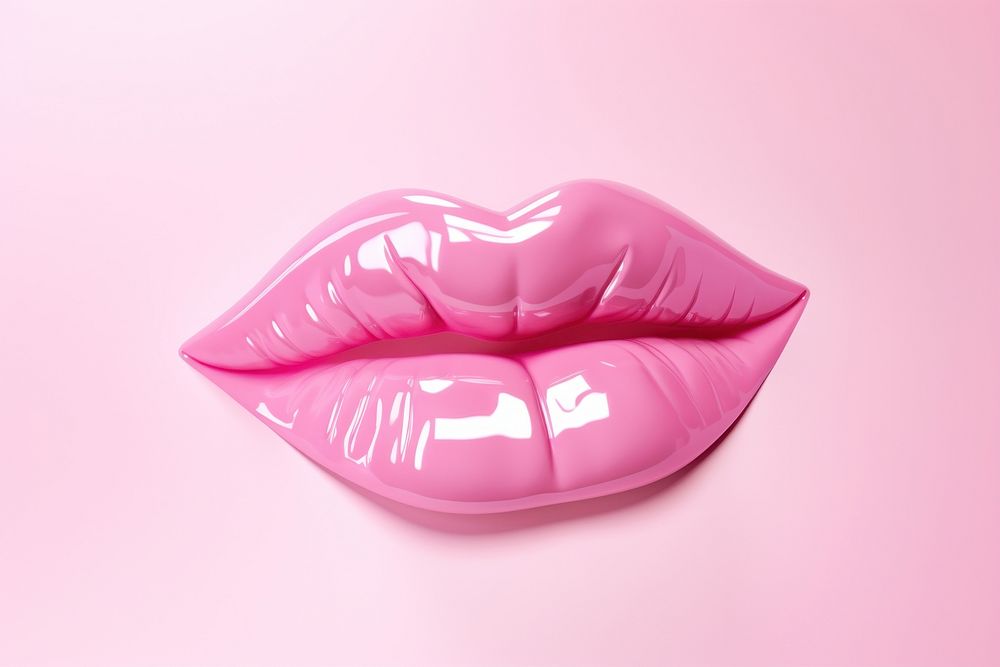 Lips with lipgloss cosmetics lipstick freshness.