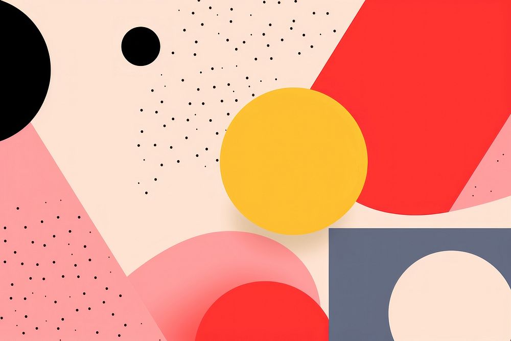 Memphis design of minimal abstract art background graphics balloon pattern.