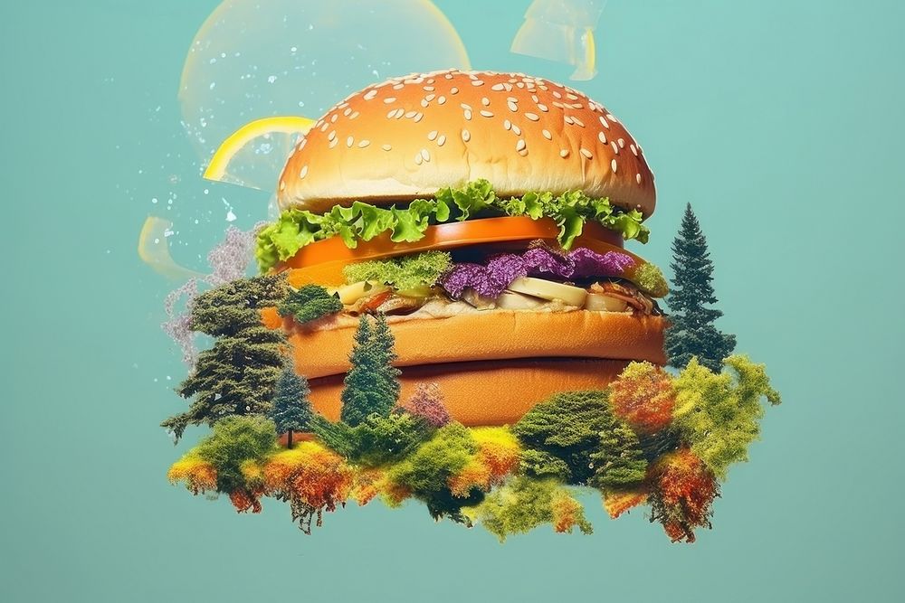 Burger food advertisement hamburger.
