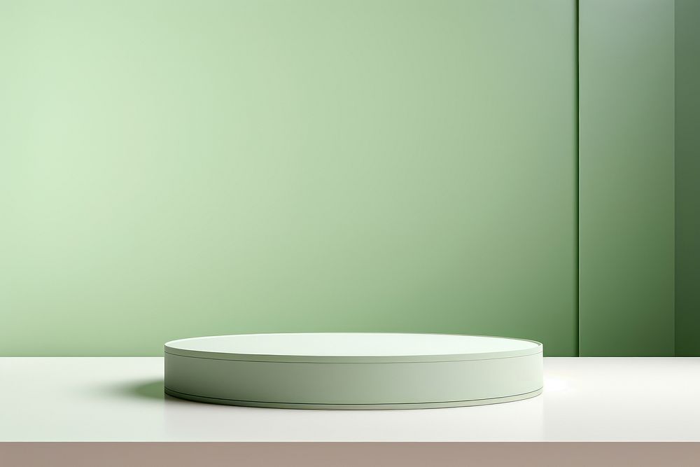 Light green studio background table simplicity porcelain.
