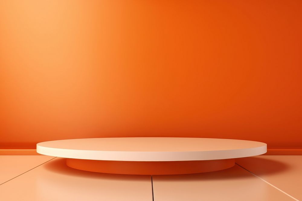 Orange abstract background furniture table simplicity.