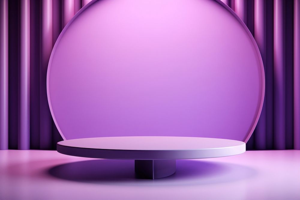 Purple memphis background lighting sphere illuminated.