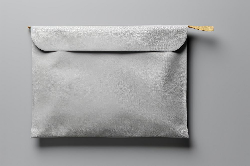Mailing bag  envelope gray gray background.