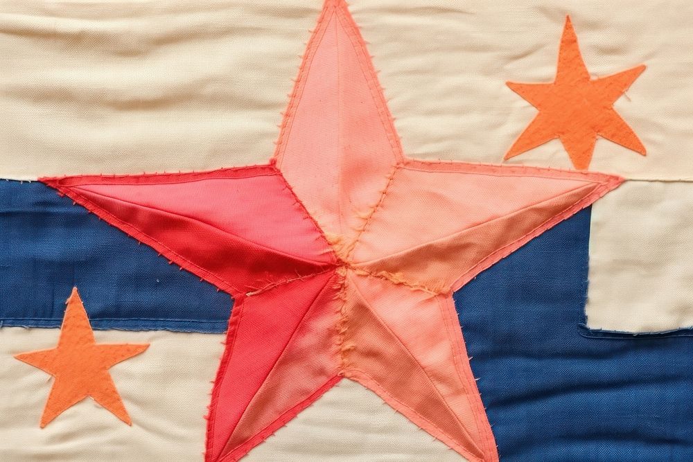 Simple abstract fabric textile illustration minimal of a star backgrounds pattern quilt.