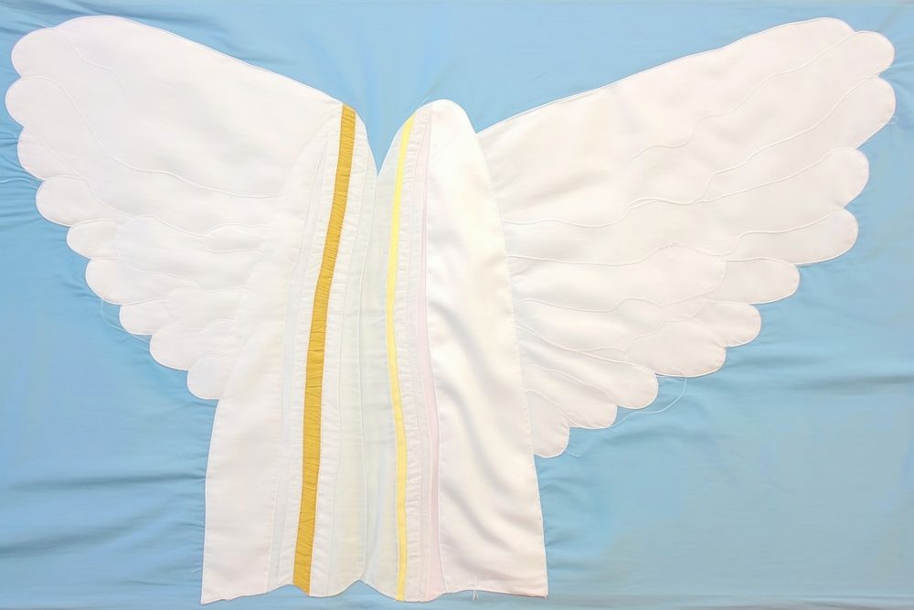 Simple abstract fabric textile illustration minimal of a angel art creativity archangel.