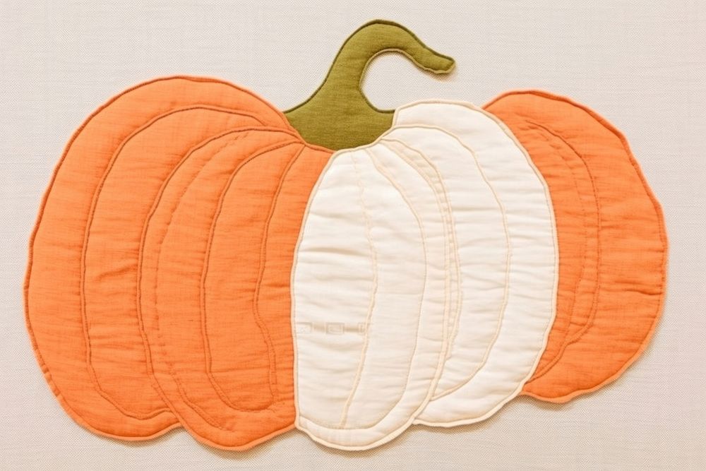 Simple abstract fabric textile illustration minimal of a pumpkin vegetable pattern food.