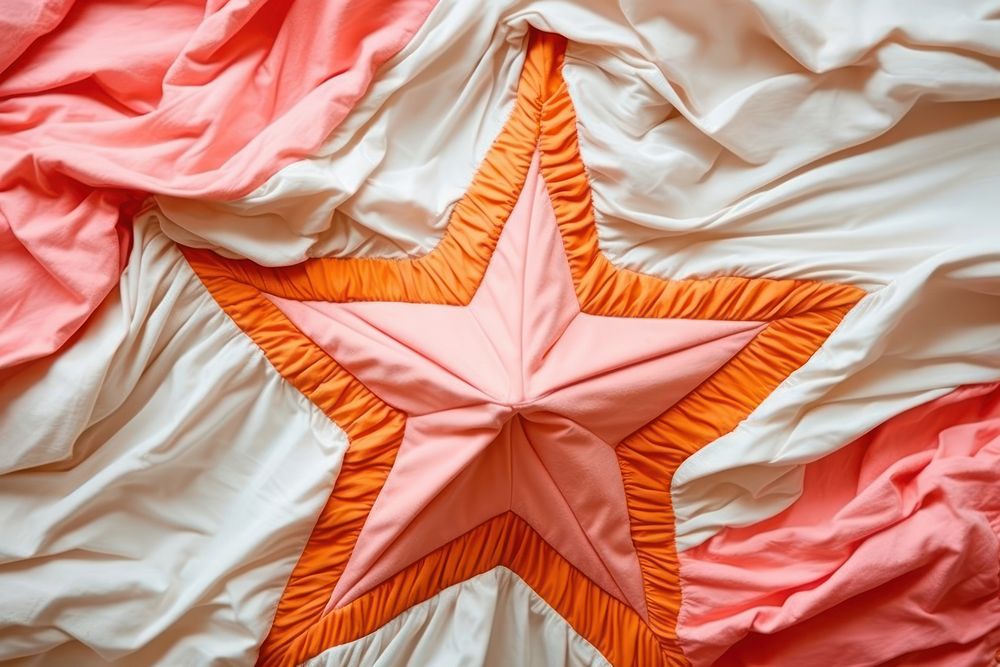 Simple abstract fabric textile illustration minimal of a star backgrounds flag patriotism.