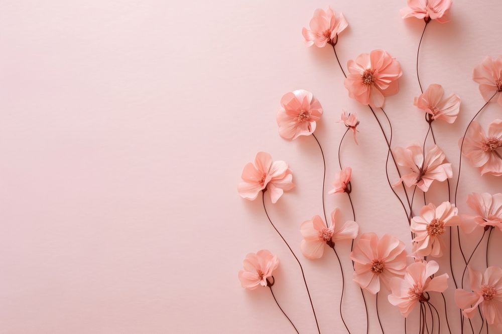 Dried pink flower background wall backgrounds petal.