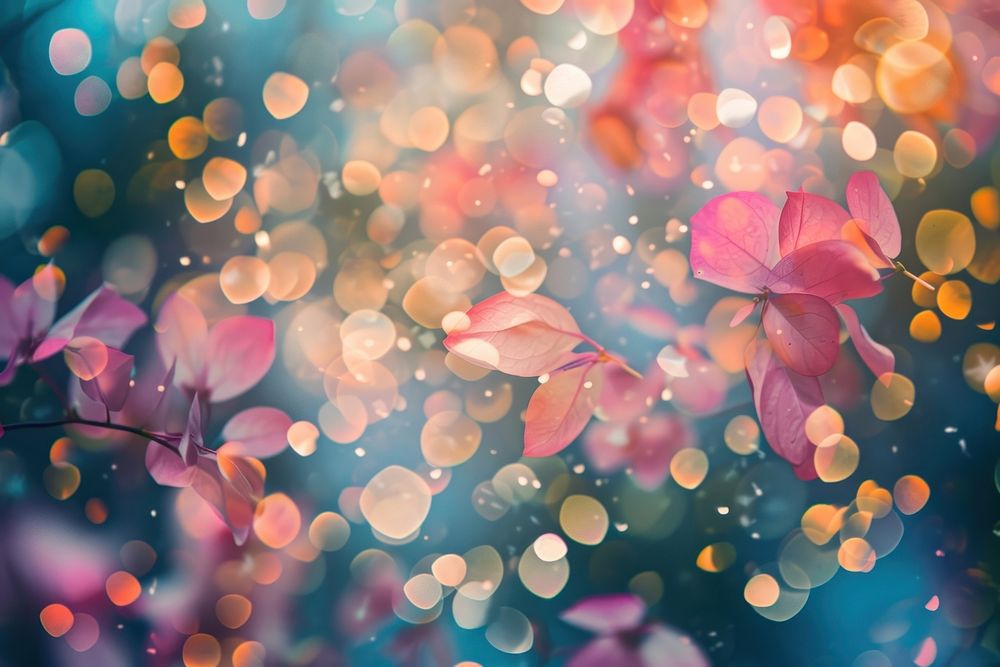 Petal pattern bokeh effect background backgrounds outdoors nature.
